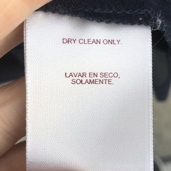 Vintage Worthington Womens Faux Suede Navy Blazer Moleskin Jacket Career Sz 16P - Picture 7 of 8